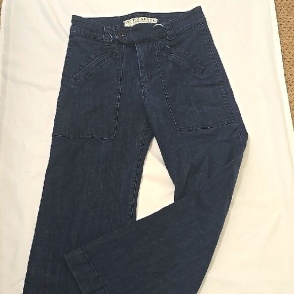 Prairie Underground Blue Flare Wide Leg Jeans 30 - Picture 1 of 11